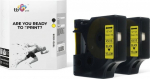 TB Print Tape TBTD-45018 do DYMO Black on Yellow 12x7mm 2 szt