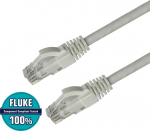 Lanview Cat6 U/UTP network cable, white, LSZH, 15m