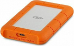 LaCie Rugged USB-C - Hard disk - 4 TB - extern (portable) - USB 3.1 Gen 1 (USB-C Contact) - orange