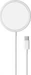 Laadija Puro Magnetic Wireless USB-C, MagSafe, 1m, valge
