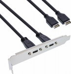 InLine InLine&reg; Slot bracket USB Type-C to USB 3.1 front panel Key-A internal, 0.5m