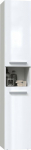 Topeshop BATHROOM CABINET BOOKCASE POST NEL I WHITE GLOSSY