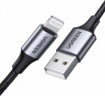Kabel USB Ugreen USB-A - Lightning 1 m Czarny (60156)