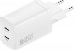 4smarts PDPlug wall charger Dual 45W 2xUSB-C White