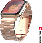 Swissten Metal Strap for Apple Watch 1/2/3/4/5/6/SE / 40 mm / 42 mm / Gold