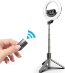 Mocco 4in1 Universal Selfie Stick with 3-Tone LED Lamp / Tripod Stand / Bluetooth Remote Control