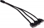 Alphacool Y-Splitter aRGB 3-Pin auf 3x 3-Pin 15cm - schwarz