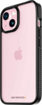 Kaitse&uuml;mbris ClearCase D3O, Apple iPhone 15, l&auml;bipaistev musta &auml;&auml;rega, klaasist tagak&uuml;ljega, PanzerGlass