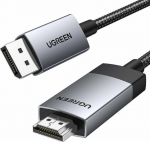 Kabel Ugreen DisplayPort - HDMI 2m szary (15774)