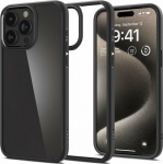 Spigen Crystal Hybrid, matte black - iPhone 15 Pro