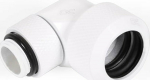 Alphacool Eiszapfen Anschluss 90 Grad G1/4 Zoll AG auf 16mm AD Hardtube - drehbar, - Wei&szlig;