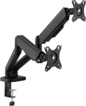 Hismart Dual 17&rdquo;-32&rdquo; Monitor Spring-Assisted Arm Mount, black