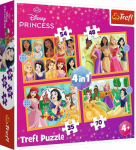 Trefl Puzzle 4w1 Fairytale stories of the Princess