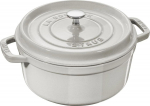 Staub La Cocotte 24cm round, White Truffle, Cast Iron