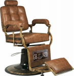 Activeshop Gabbiano Boss Old Leather Light Brown Barber Chair