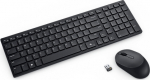 DEL Dell Pro Compact Silent Keyboard and Mouse - KM555 - Kit with keyboard och mus - wireless - 2.4 GHz, Bluetooth 5.1 - QWERTY - all over the north - svart - med 3 years NBD Advance Exchange