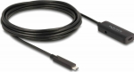 Delock USB Type-C forl&aelig;ngerkabel 5m Sort