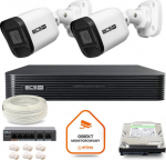 monitoring kit IP BCS Basic 2x Camera BCS-B-TIP15FR3(2.0) Disc recorder