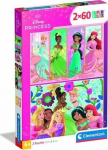 Clementoni Puzzle SuperColor Disney Princess 2x60 element&oacute;w (24824)