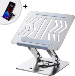 Wozinsky Laptop Stand 360&deg; Silver + Stand on the phone