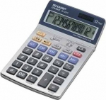 Sharp displaying desktop calculator EL-337 C Solar/ Battery