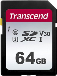 TRANSCEND SILVER 300S SDXC UHS-I U1 (V10) R100/W20 64GB