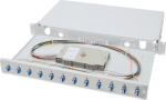 Digitus FIBER OPTIC SPLICE BOX LC OS2, 1U 12XLC OS2 PIGTAILS COUPLERS