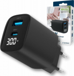 Gembird Charger Mains Charger Gembird TA-UC-PDQC30LCD-BK-01 czarna