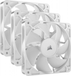 Corsair RS120 White 120mm Fan, Triple Pack