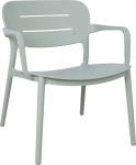 Chair MANGO 64x66xH75.5cm, greenish gray plastic