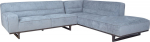 Corner sofa HASSO RC, silver grey