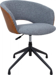 Task chair KARINA without castors, grey/light brown