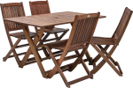 Garden furniture set MODENA table and 4 chairs, meranti