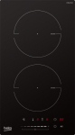 BEKO Hob | HDI32400TO | Induction | Number of burners/cooking zones 2 | Touch control | Timer | Black