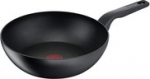 TEFAL Hard Titanium PRO G28919 Wokpfanne 28 cm G28919, Rund, Wok-/Frying pan, Schwarz, Titan, 175 &deg;C, Aluminium