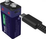 Trust 9V Batteries for general use (rechargeable) 400mAh