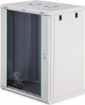 Digitus Wall-mounted network cabinet Dynamic 19" 16U rack 785x600x450mm, door glass, szara, not folded, 60kg