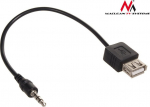 Adapter USB Maclean USB-A - Jack 3.5mm Czarny (MCTV-693)