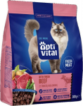 OPTIVITAL With fresh beef - dry cat food - 300g