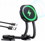 Baseus PrimeTrip C03sPro - Car holder for dashboard with inductive charger, adhesive - czarny