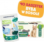 ANIMAL ISLAND White fish in broth - wet cat food - 40x85g