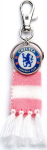 The Carat Shop Ltd Carat Shop Chelsea FC - Pink Stripe Scarf and Logo Backpack Hanger (CFCBH003)