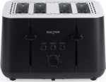 Salter EK5565MBLKFVDE Kuro 4-Slice Toaster
