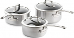 GreenPan Premiere Casserole Set 3-piece Stainless Steel