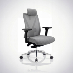 Office chair Jan Nowak JAN NOWAK Ergonomic office chair, gray, with mesh VECTOR