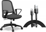 Office chair SENSE7 Black Sopts + kabel usb