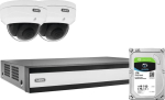 ABUS PoE-Video set: 2 Mini-dome cameras + NVR 4Ch.TVVR36402