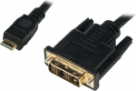 LogiLink DVI-D - miniHDMI 2.0m - kabel mini HDMI - DVI LogiLink M/M 2.0m