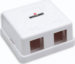 Intellinet 162852 - Intellinet 162852 Surface mounted housing Keystone 2-harbor, White
