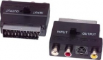 Wentronic Adapter SCART-3RCA+SVHS with swich